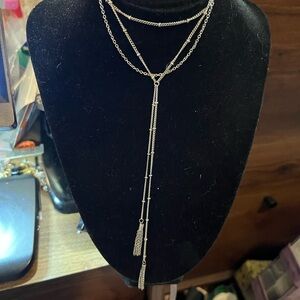 MOLOCH Layer Choker Long Chain Tassel Pendant Necklace